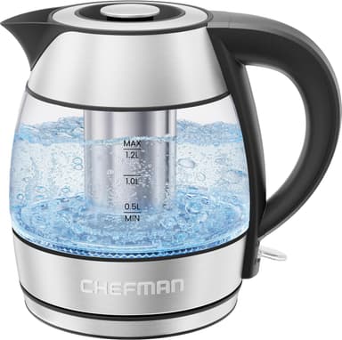 CHEFMAN Electric Kettle 1.2L with Infuser