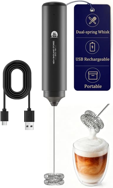 2-in-1 Dual Spring Milk Frother